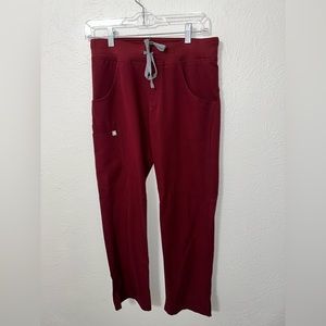 FIGS Maroon XS petite scrub pants